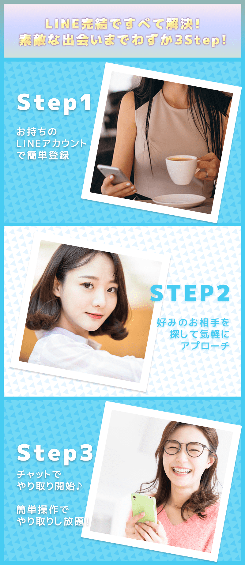 簡単3STEPで開始